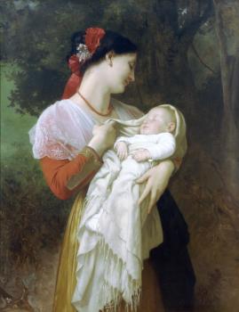 William-Adolphe Bouguereau : Admiration Maternelle (Maternal Admiration)